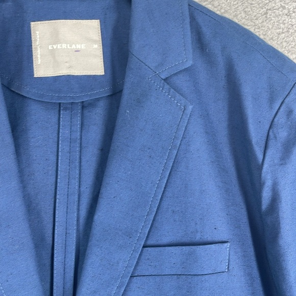 Everlane Performance Chino blazer navy blue with black spots two button men’s 38 - Picture 5 of 12